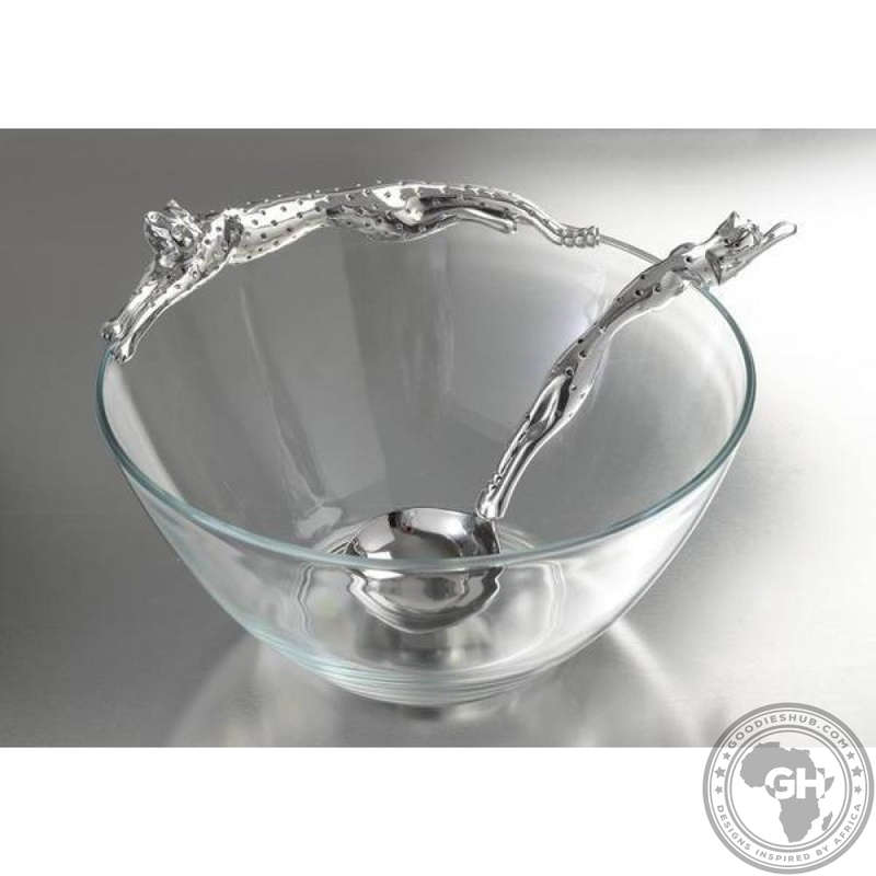 Dish 170mm Lying & Sauce Ladle Set - Cheetah Africa Collection - Diana Carmichael