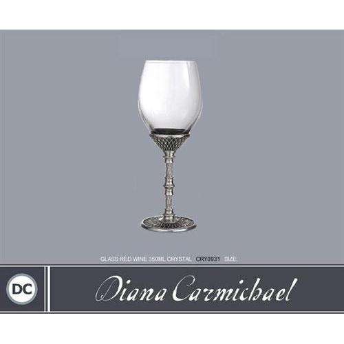 Glass Red Wine 350ml (Each) - Crystal d' Afrique - Diana Carmichael
