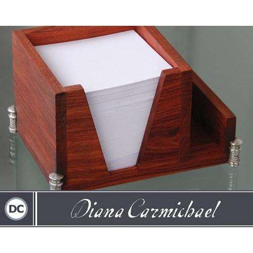 Memo Cube 10x10cm With Paper Refill & Business Card Holder - Noblesse Collection - Diana Carmichael