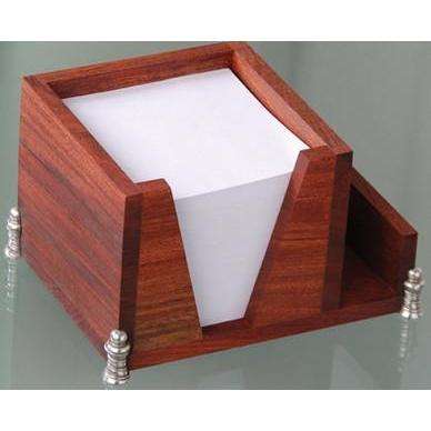 Memo Cube 10x10cm With Paper Refill & Business Card Holder - Ribbon Collection - Diana Carmichael