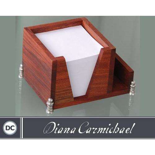 Memo Cube 10x10cm With Paper Refill & Business Card Holder - Ribbon Collection - Diana Carmichael