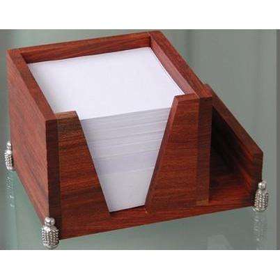 Memo Cube 10x10cm With Paper Refill & Business Card Holder - Studded Collection - Diana Carmichael