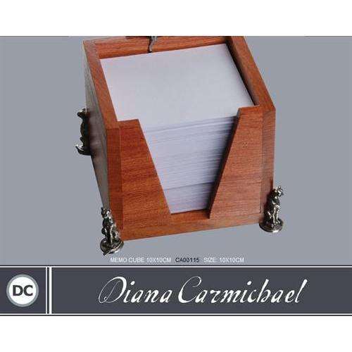 Memo Cube 10x10cm With Paper Refill - Cheetah Africa Collection - Diana Carmichael