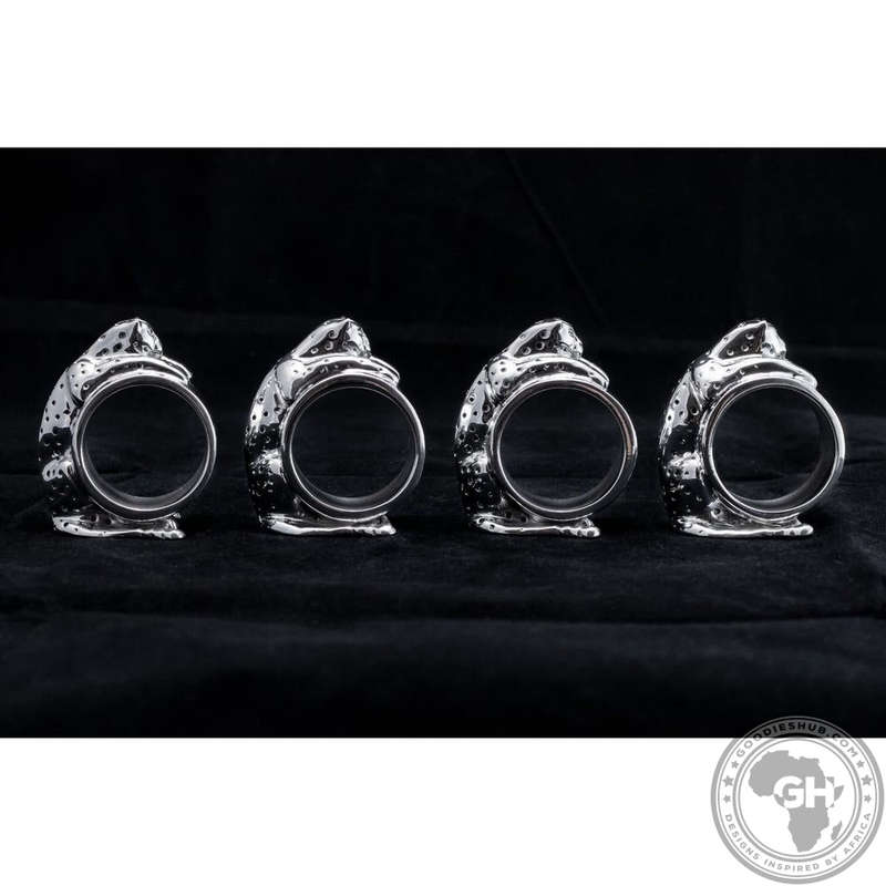 Napkin Ring Cheetah (Set of 4)- Cheetah Africa Collection - Diana Carmichael