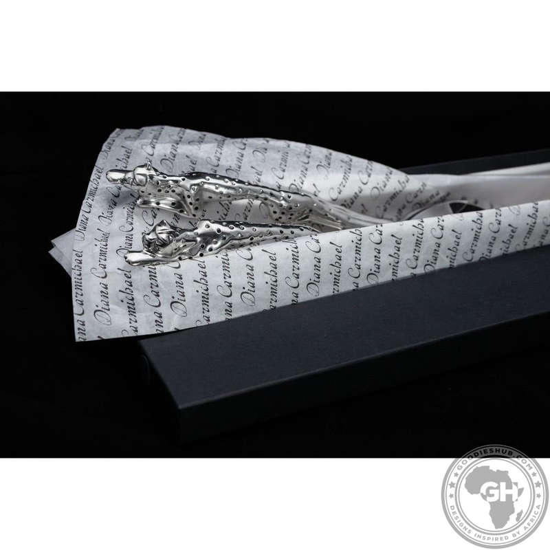 Salad Server Large - Cheetah Africa Collection - Diana Carmichael