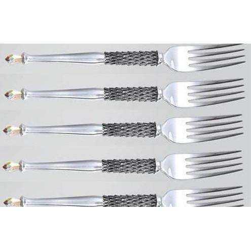 Table Fork Set of 6 - Crystal D' Afrique - Diana Carmichael