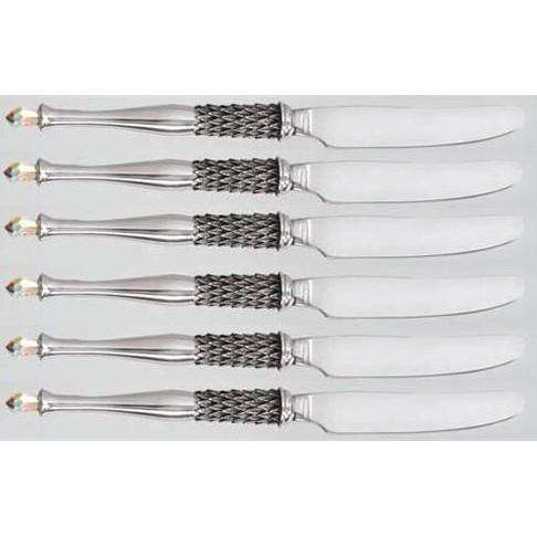 Table knife Set of 6 - Crystal d' Afrique - Diana Carmichael