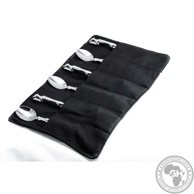 Teaspoon 155mm Set of 6 - Cheetah Africa Collection - Diana Carmichael
