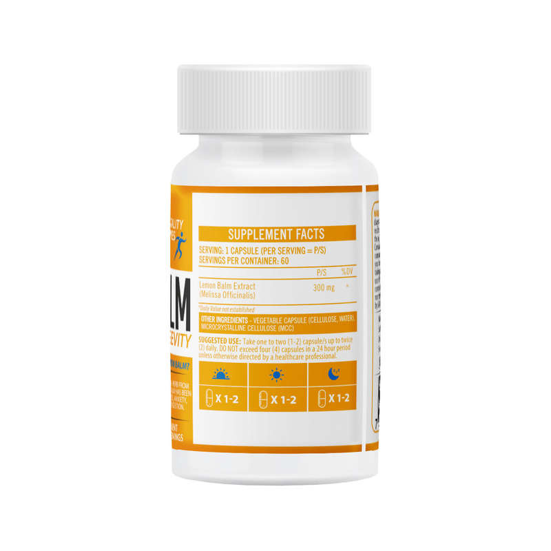 Lemon Balm - 60 Capsules (60 x 300mg)