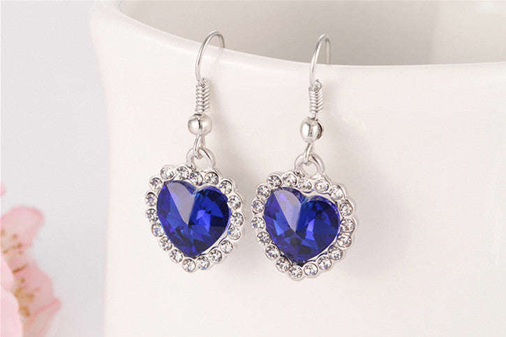 Titanic -  Heart of the Ocean - Earrings