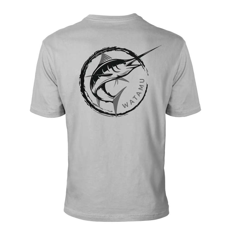 Watamu Marlin Grey Short Sleeves T-Shirt