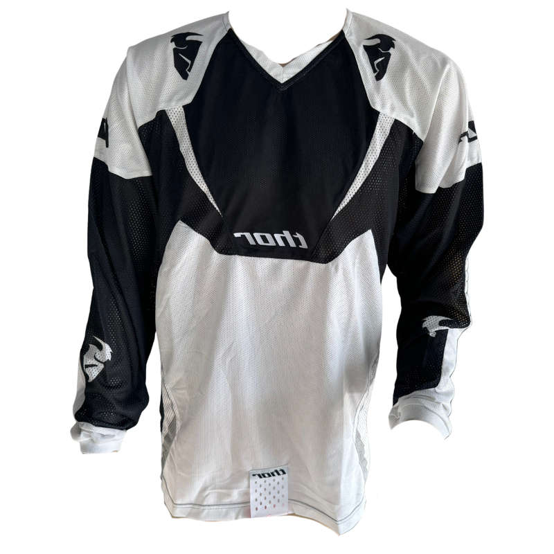 Thor AC Vented Black/White Jersey
