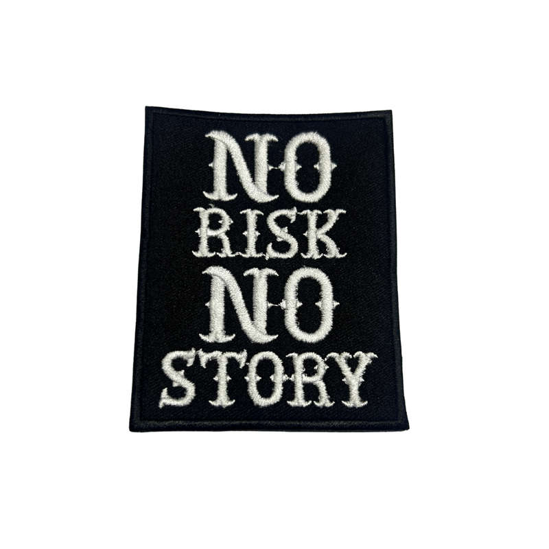 Motorcycle Waistcoat Patch - No Risk No Story