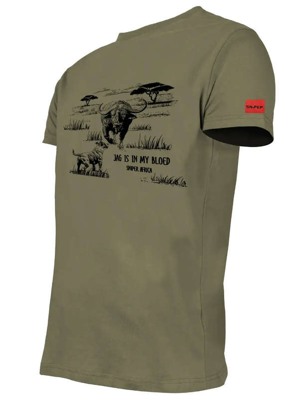 Sniper Africa Khaki Vintage Short Sleeve T-Shirt