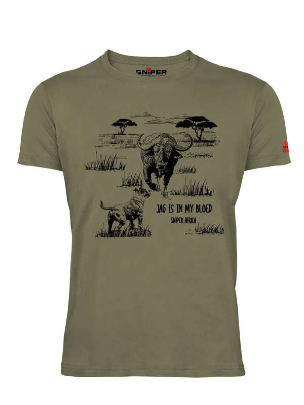 Sniper Africa Khaki Vintage Short Sleeve T-Shirt