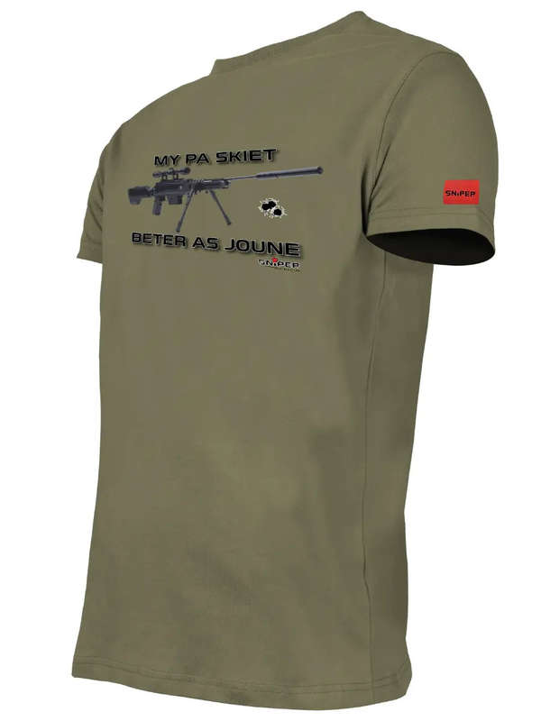 Sniper Africa Khaki Short Sleeve My Pa T-Shirt