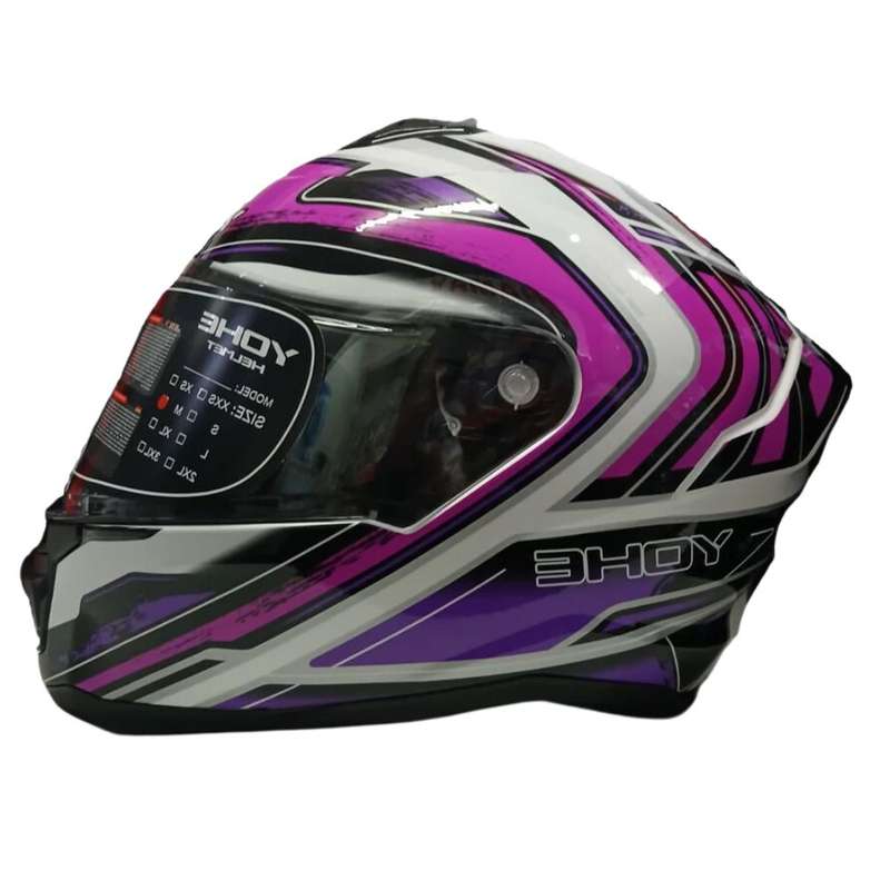YOHE 987 Omno Gloss Pink/Purple/White Helmet