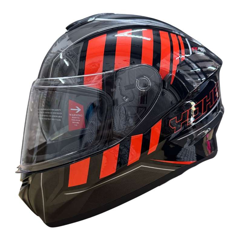 YOHE 981 Shinny Orange/Grey/Black Gloss Helmet