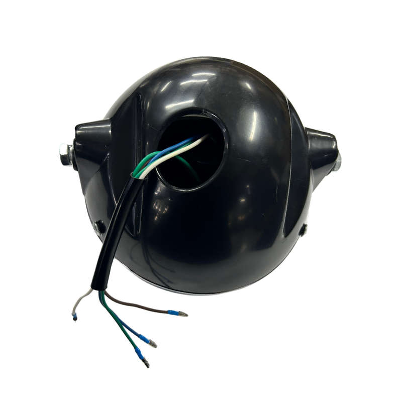 Aftermarket CGL Black Plastic HeadLight