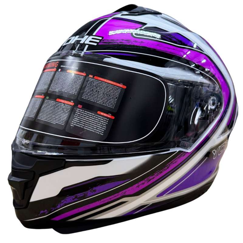 YOHE 987 Omno Gloss Pink/Purple/White Helmet