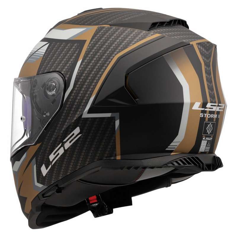 LS2 FF800 Storm II Track Matt Black/Gold Helmet