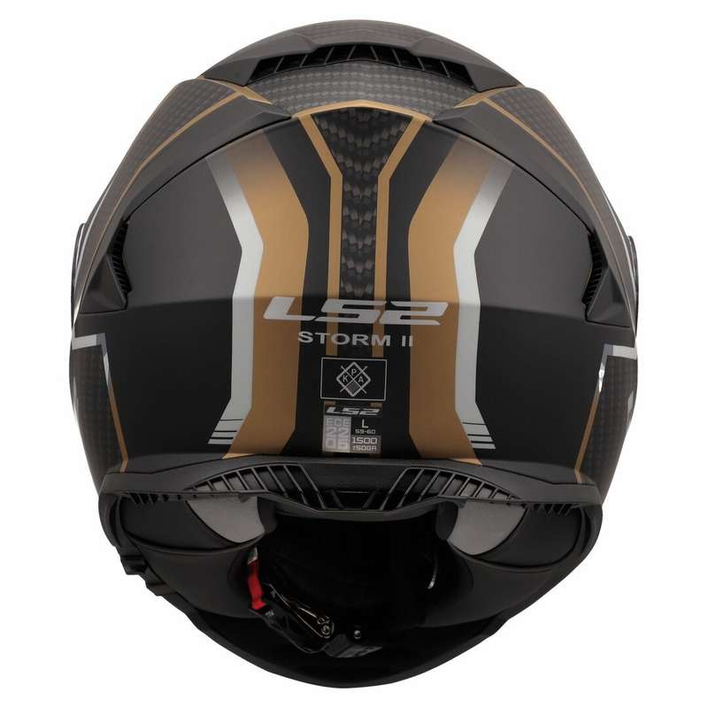 LS2 FF800 Storm II Track Matt Black/Gold Helmet