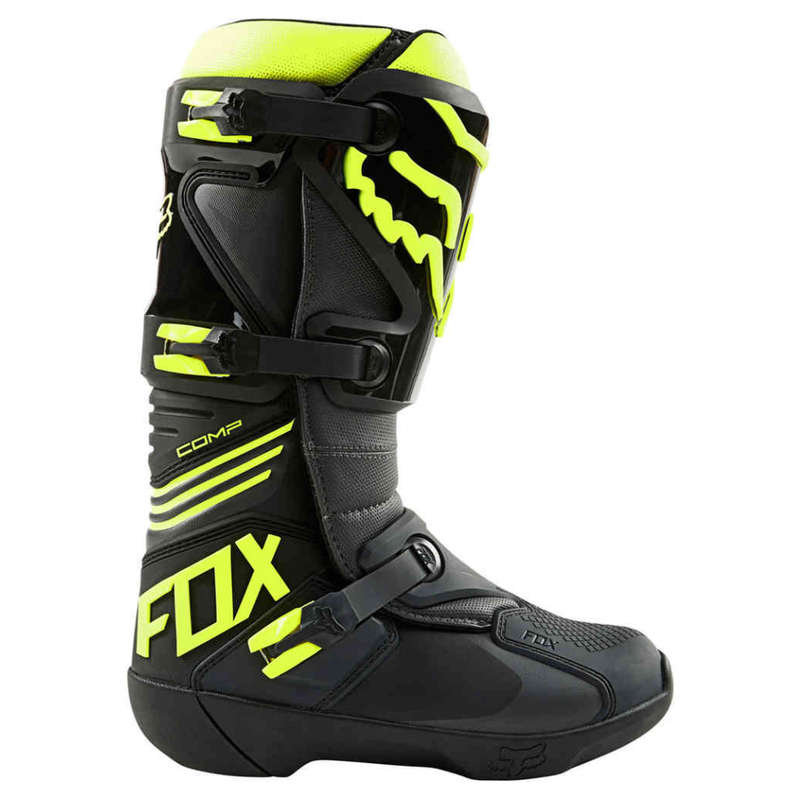 Fox Comp Black/Yellow Boots
