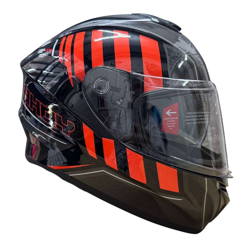 YOHE 981 Shinny Orange/Grey/Black Gloss Helmet