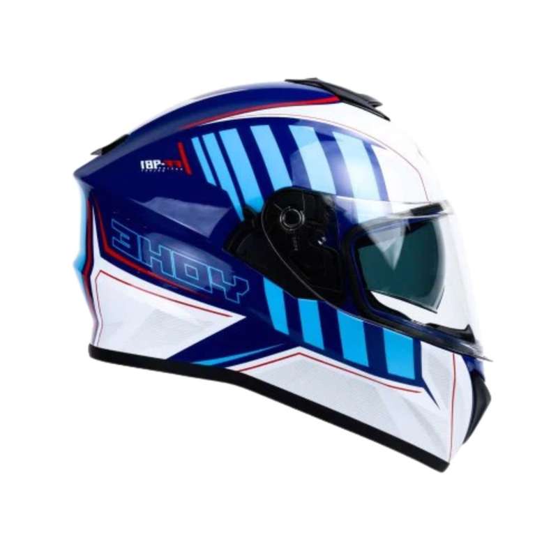 YOHE 981 Shinny White/Blue/Red Gloss Helmet