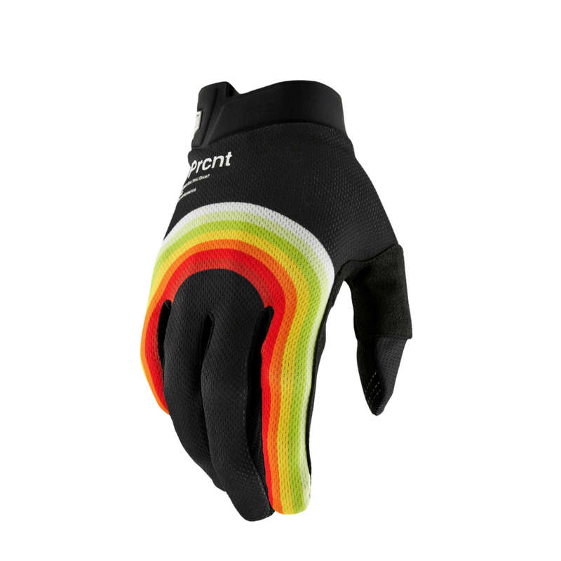 100% Itrack Rewind Black Gloves