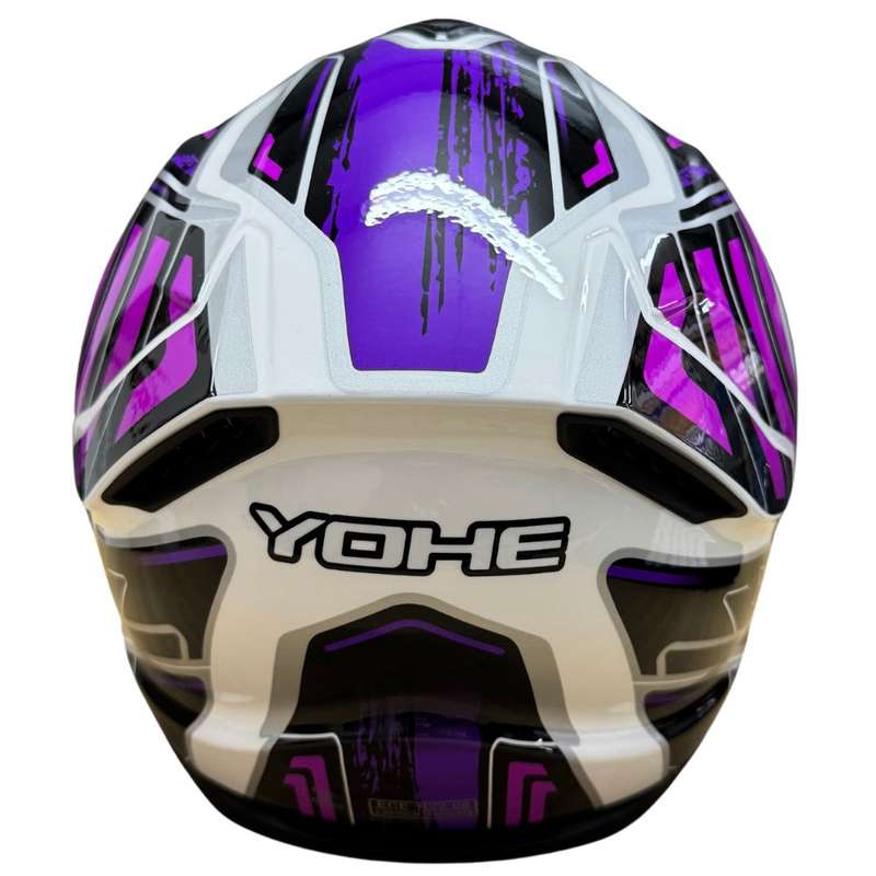 YOHE 987 Omno Gloss Pink/Purple/White Helmet