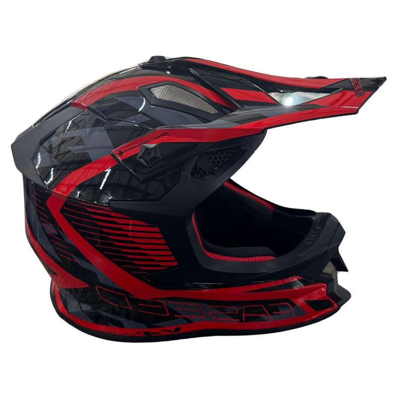Faseed FS 609 Black/Red MX Helmet