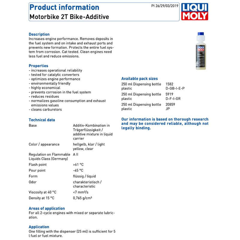 Liqui Moly Motorbike 2T Bike Additive