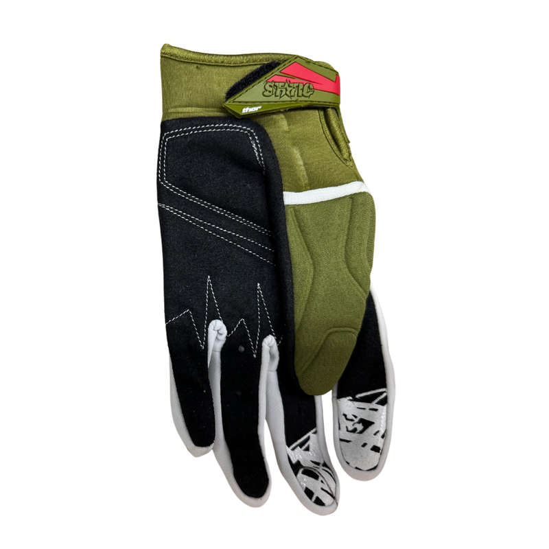 Thor Static Silver/Olive Gloves