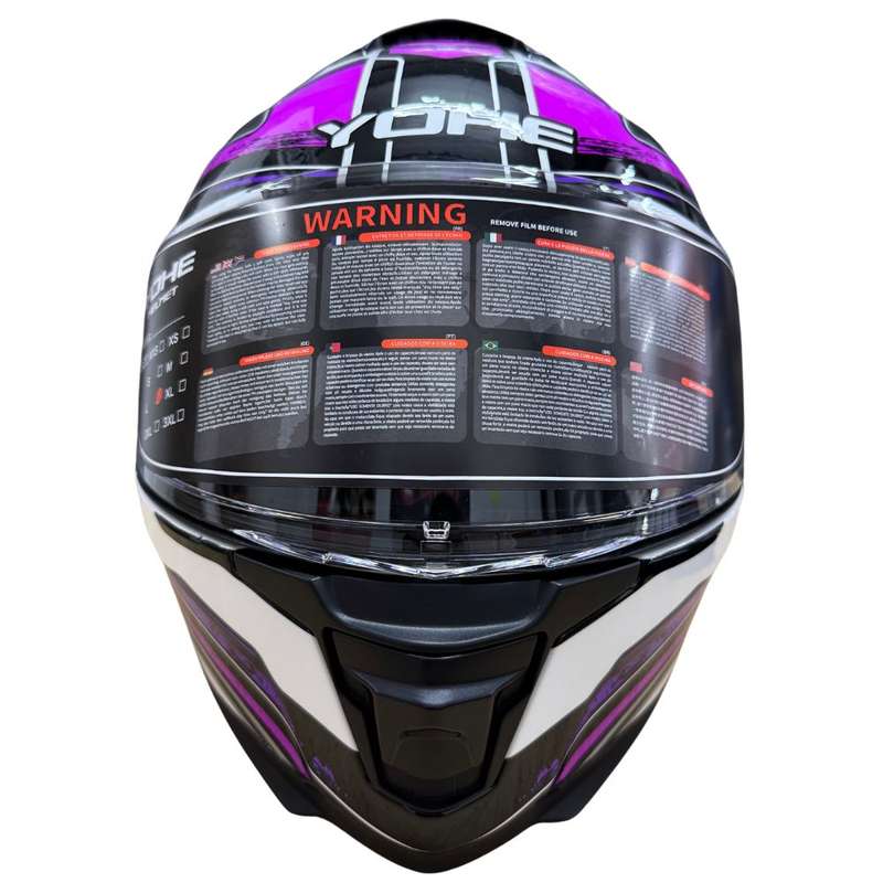 YOHE 987 Omno Gloss Pink/Purple/White Helmet