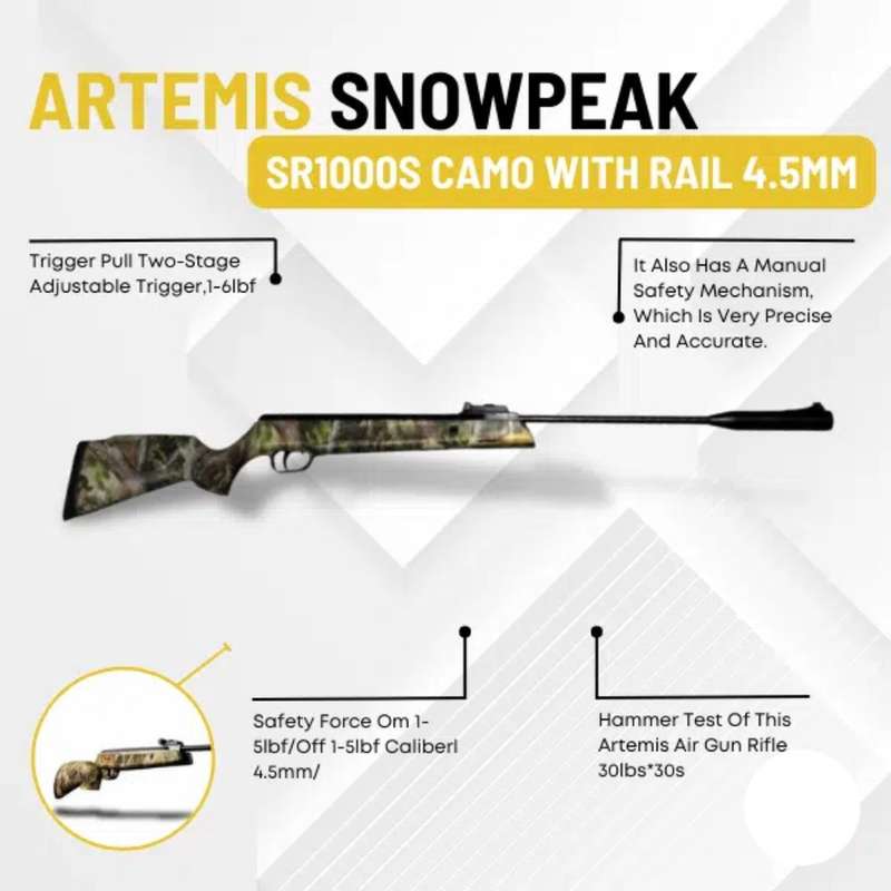 Artemis SR1000S 4.5mm Camo Air Rifle