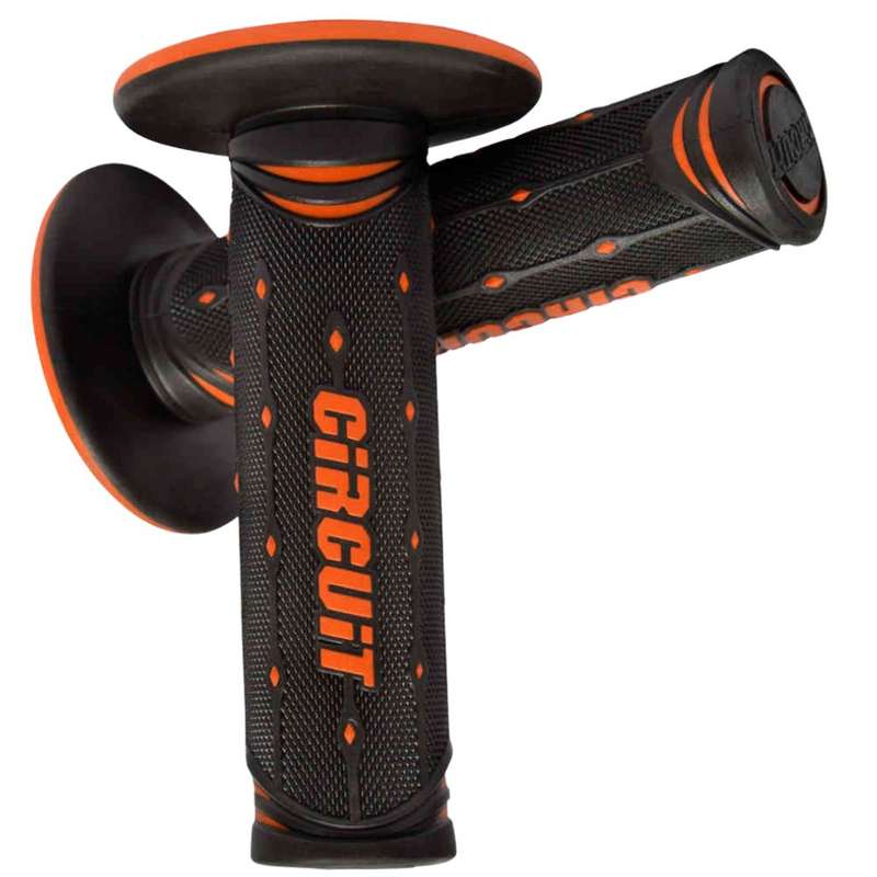 Circuit Equipment Jupiter Black/Orange Racing Grips