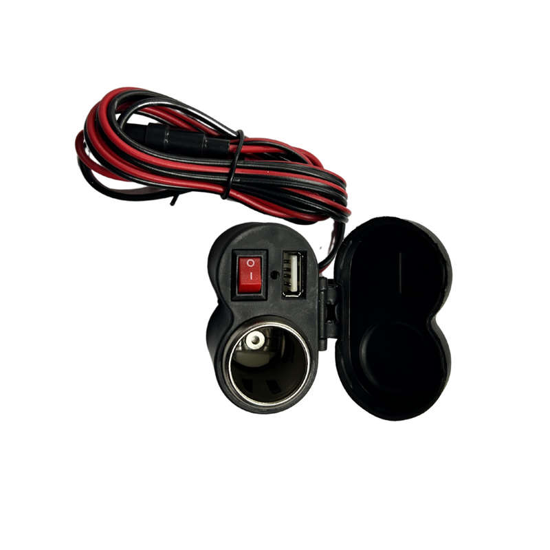 Aftermarket USB Charger and Cigarette Lighter Port