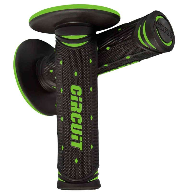Circuit Equipment Jupiter Black/Green Racing Grips
