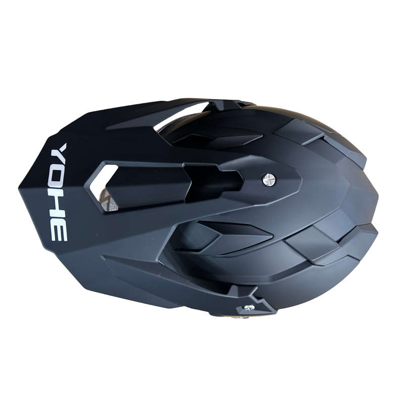 YOHE 632A Solid Matt Black Adventure Helmet
