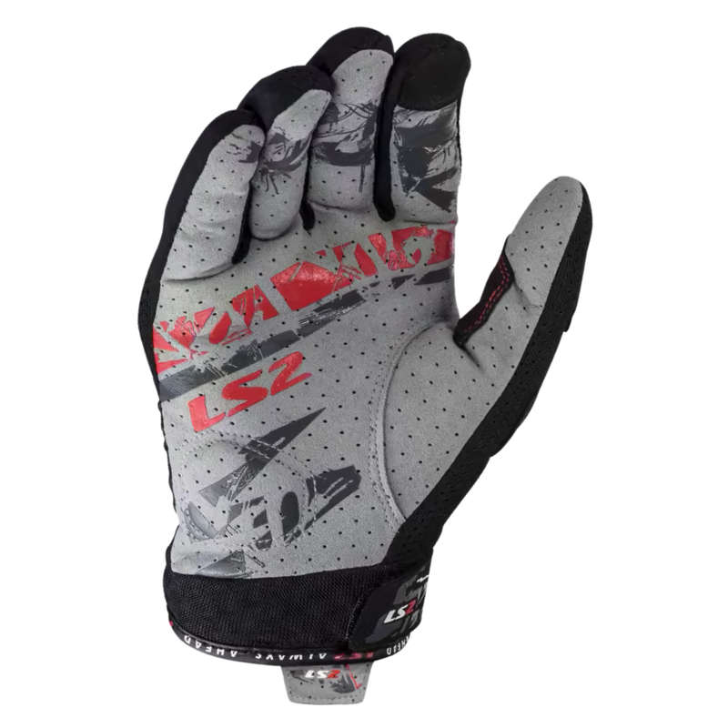 LS2 Chaki Man Black Gloves