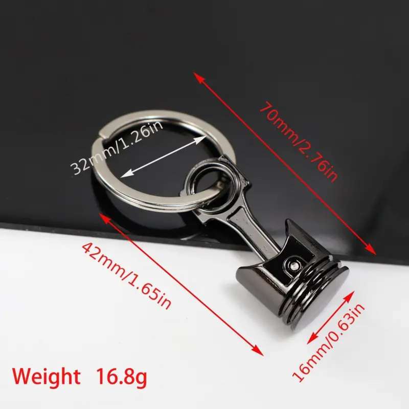 MCA Motorcycle Piston Key Ring