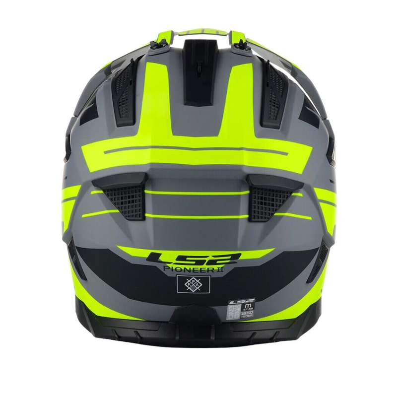LS2 MX702 Pioneer II Namib Matt Grey/Hi-Vis Yellow Helmet