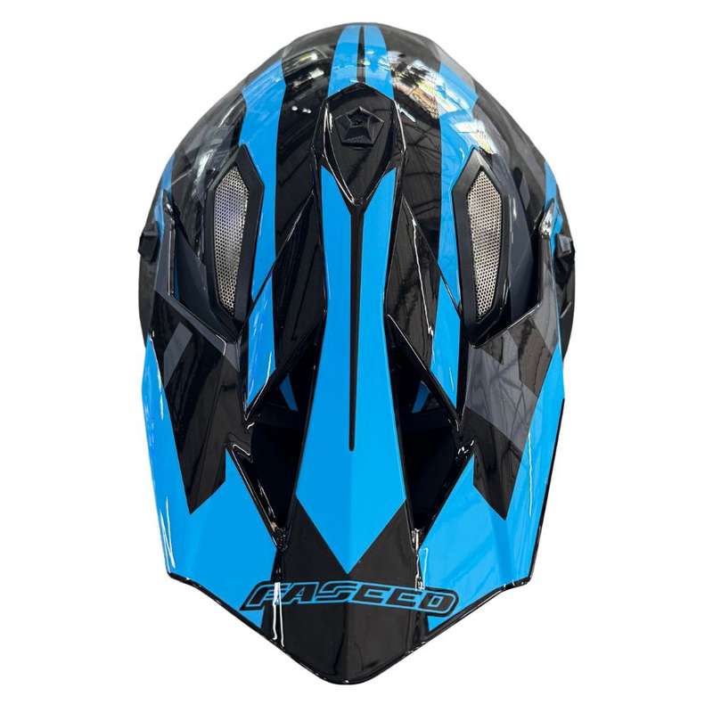 Faseed FS 609 Black/Blue MX Helmet