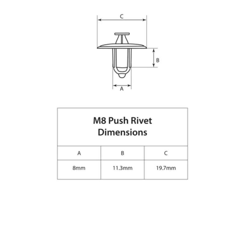 Bolt M8 Rivets