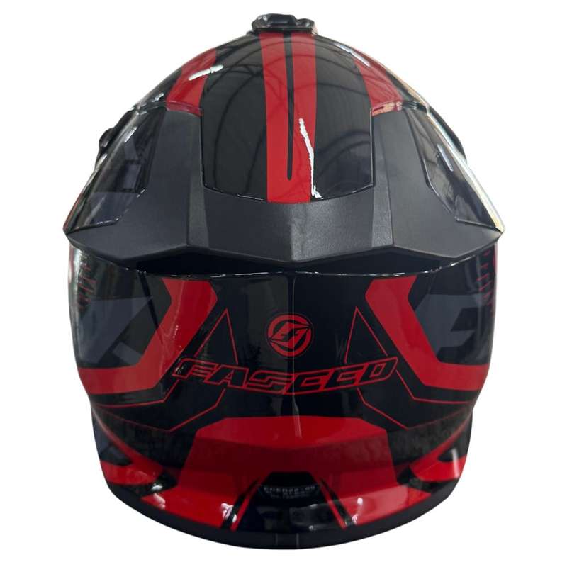 Faseed FS 609 Black/Red MX Helmet