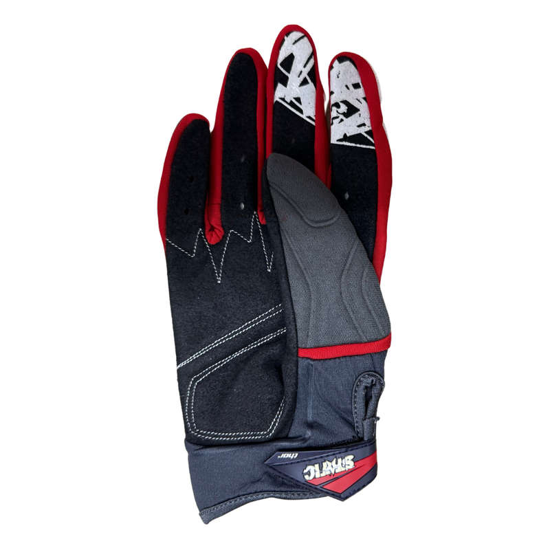 Thor Static Charcoal/Red Gloves