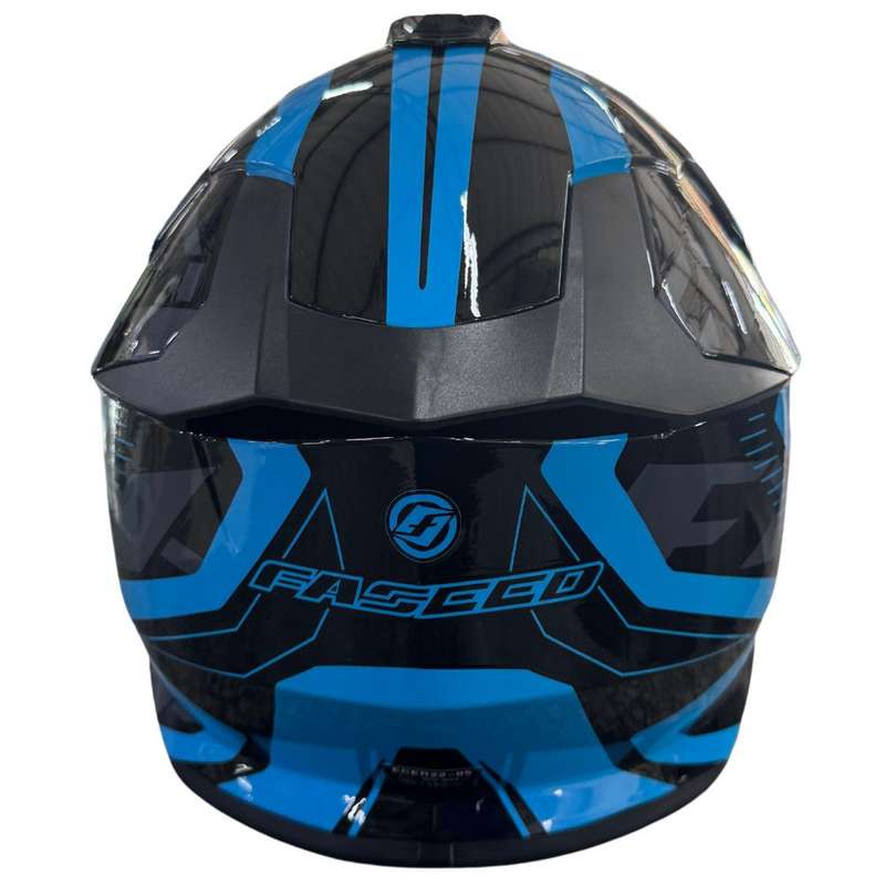 Faseed FS 609 Black/Blue MX Helmet