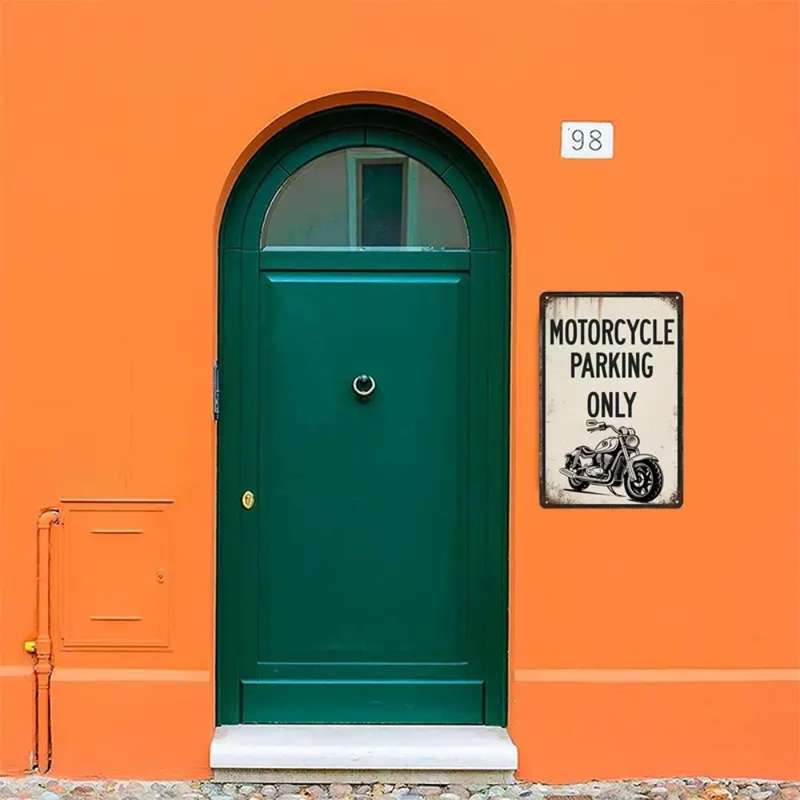 MCA Motorcycle Parking Only- Metal Sign
