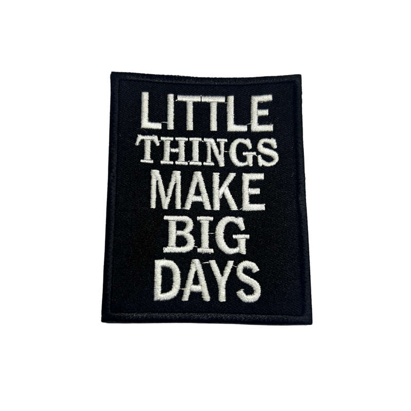 Motorcycle Waistcoat Patch - Little Things Make Big Days